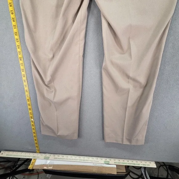 PING Pants Mens 36x30 Beige Golf Chino Polyester Performance Front Straight Leg - Picture 8 of 14